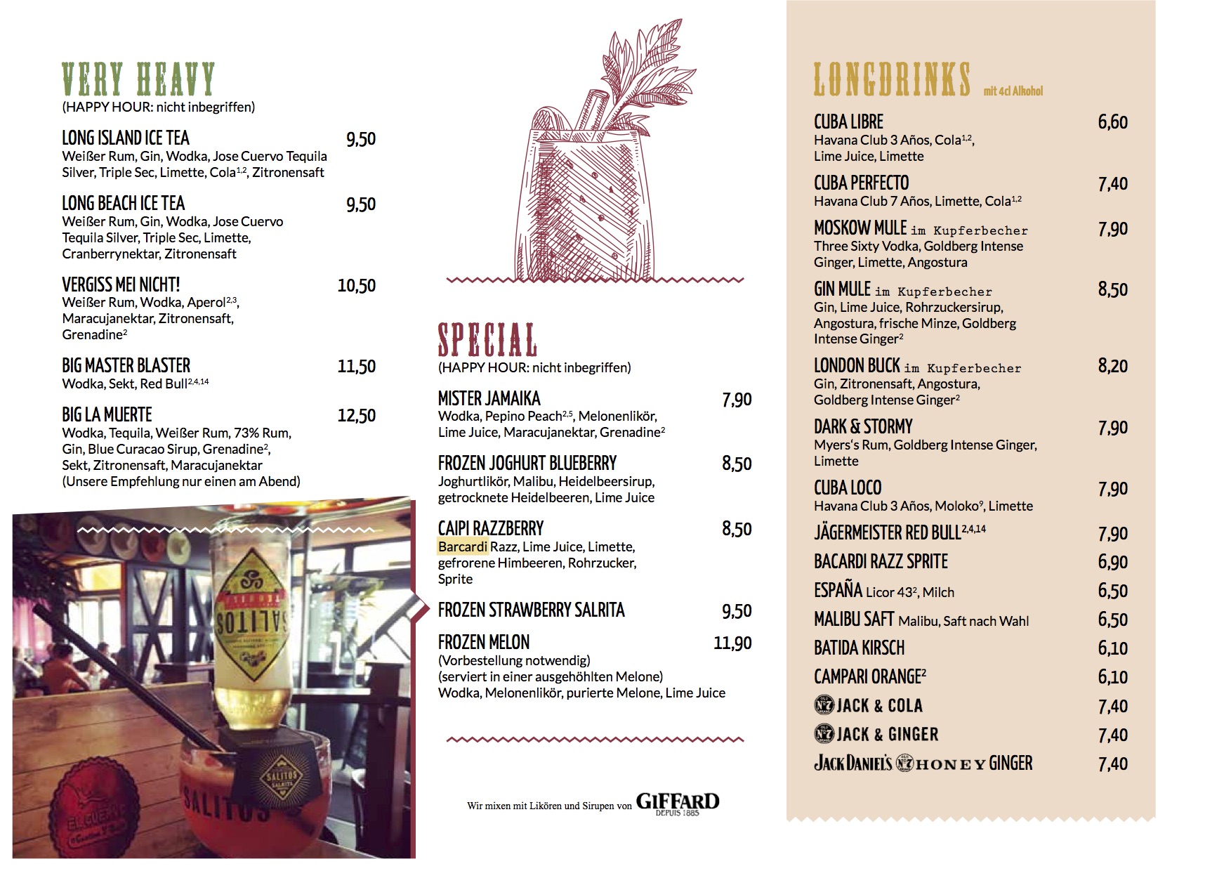 El Cuervo - Unsere Karte El Cuervo - Unsere Karte